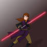 Anna's Double-Bladed Lightsaber