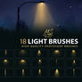 Light Beams Photoshop Brushes