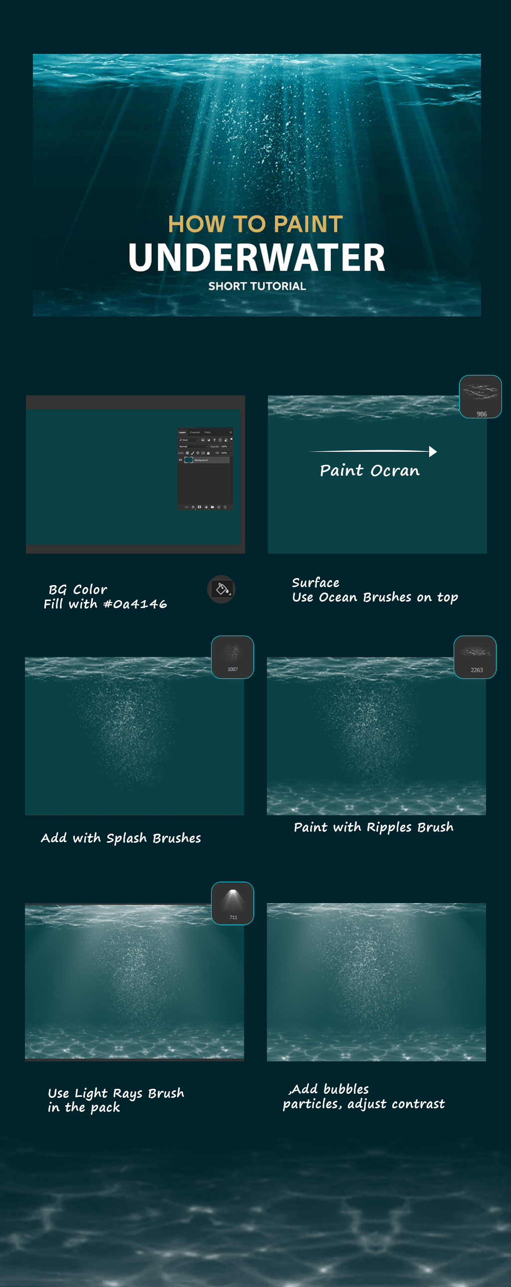 Underwater Tutorial Underwater Tutorial by mohamedsaberartist on DeviantArt