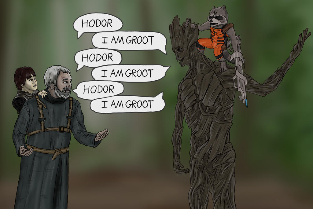 Hodor Meets Groot