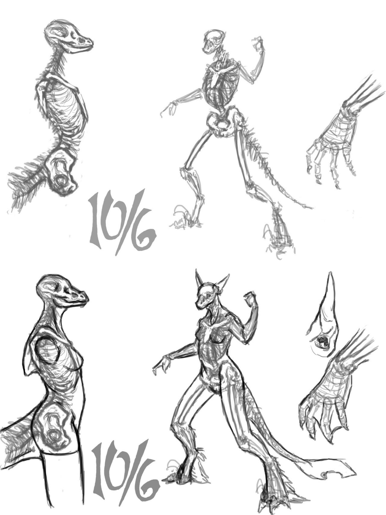 Skeleton Commissions by Terra-fen on DeviantArt