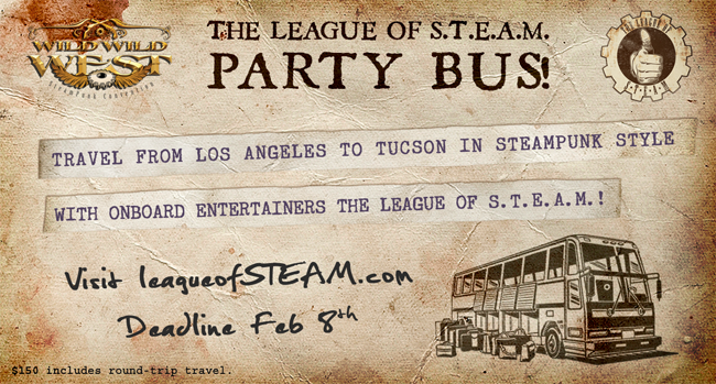 League of STEAM-Party Bus