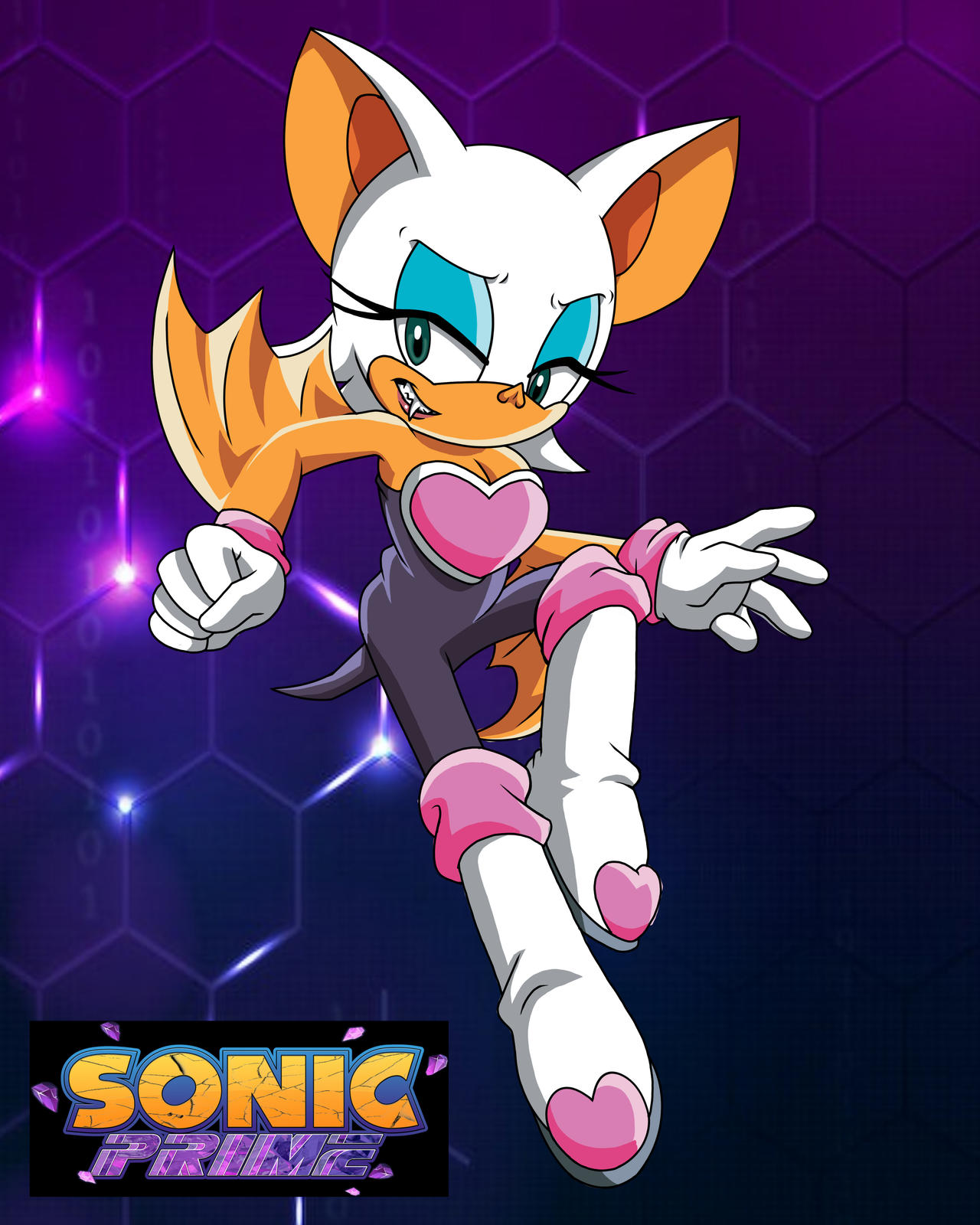 Sonic Prime All Rouges Rouge the Bat Redesign (Sonic Prime) by KnightMeowth on DeviantArt