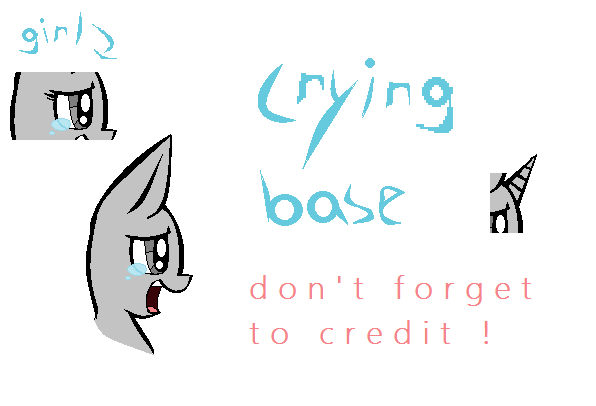 MLP Crying Base by Sleepingx on DeviantArt