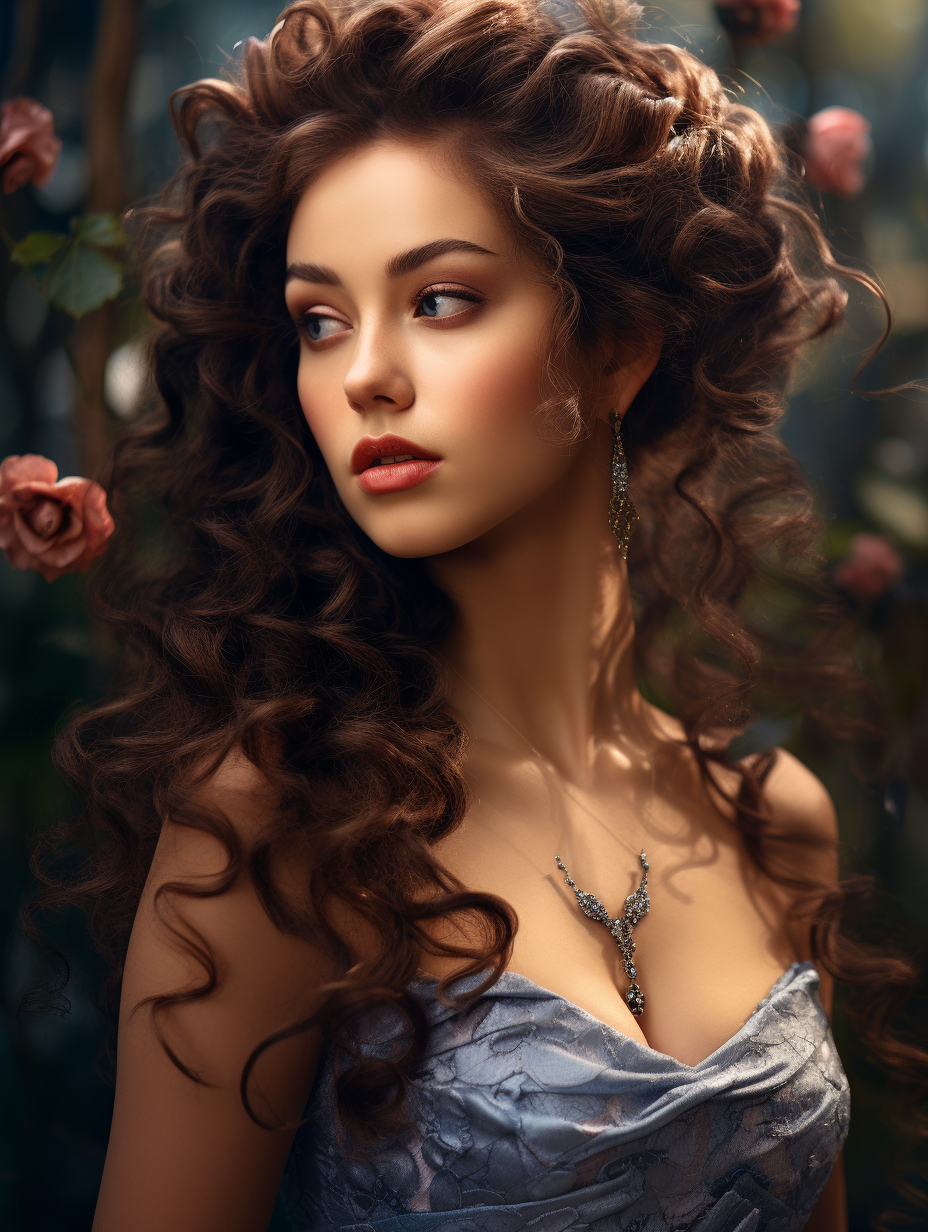 Cute Attractive Brunette Pretty Woman by Kybe-art on DeviantArt