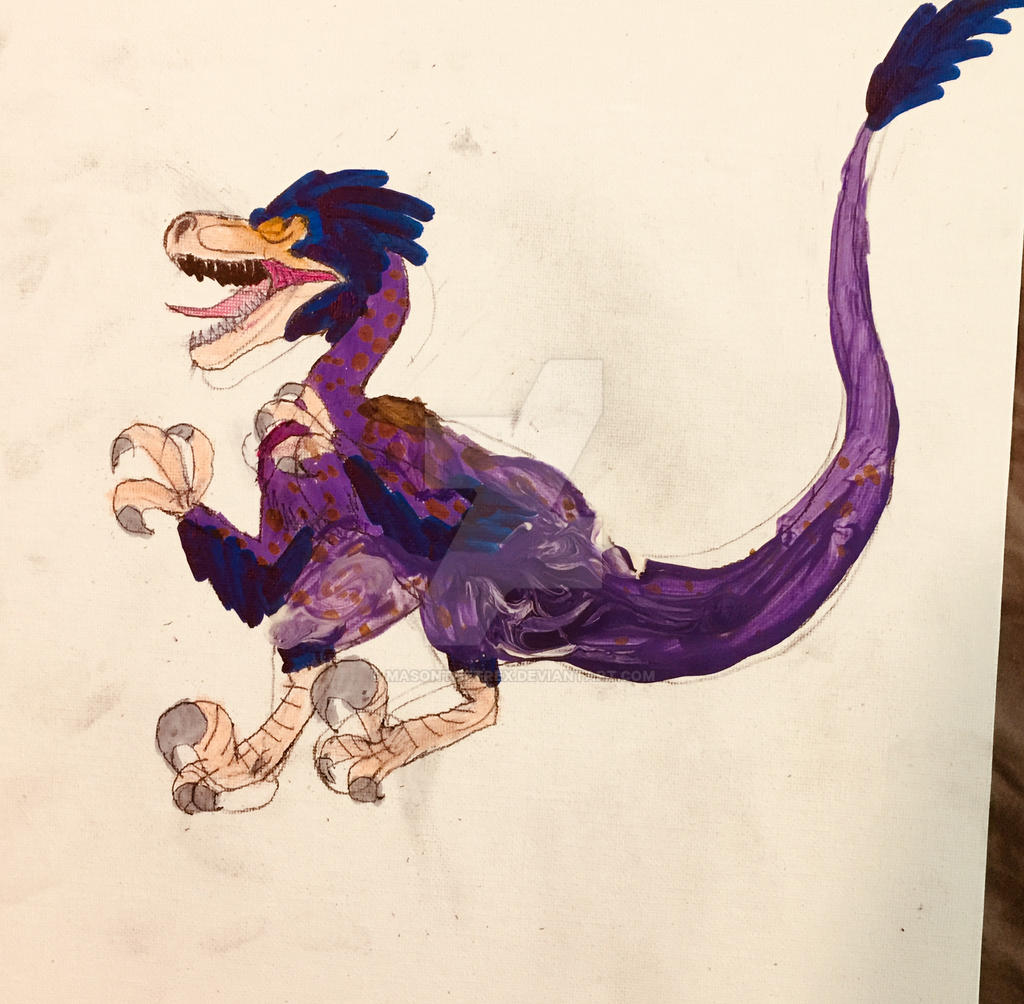 Feather Raptor Feathered Velociraptor by masonthetrex on DeviantArt