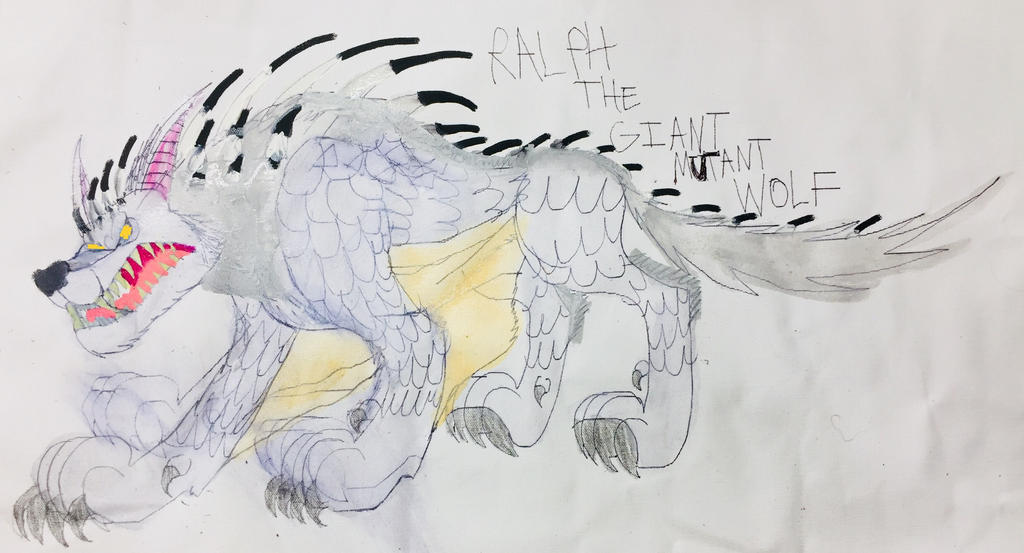 Werewolf Ralph Ralph the Gigantic Mutant Wolf by masonthetrex on DeviantArt