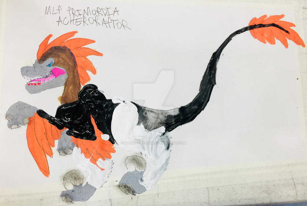 Bluethe Rapter Mlp Mlp Primordia ACHERORAPTOR by masonthetrex on DeviantArt