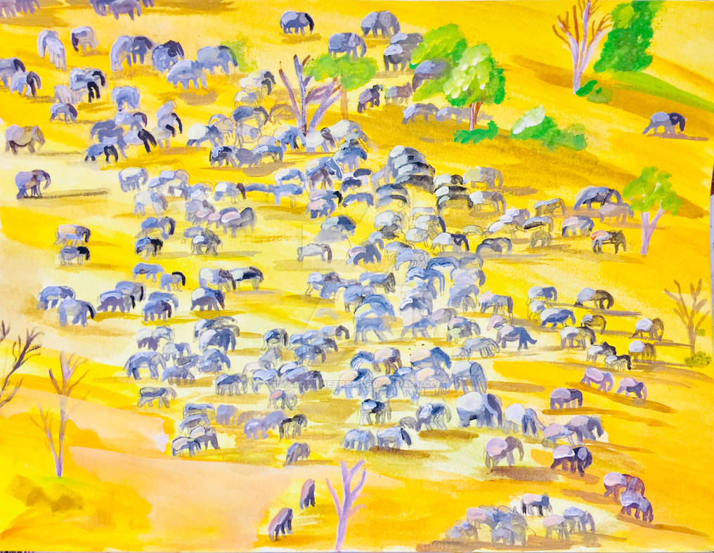 Elephant migration by masonthetrex on DeviantArt