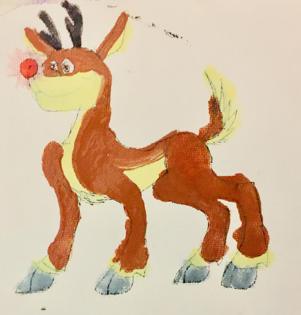 RUDOLPH THE RED NOSED RIENDEER by masonthetrex on DeviantArt