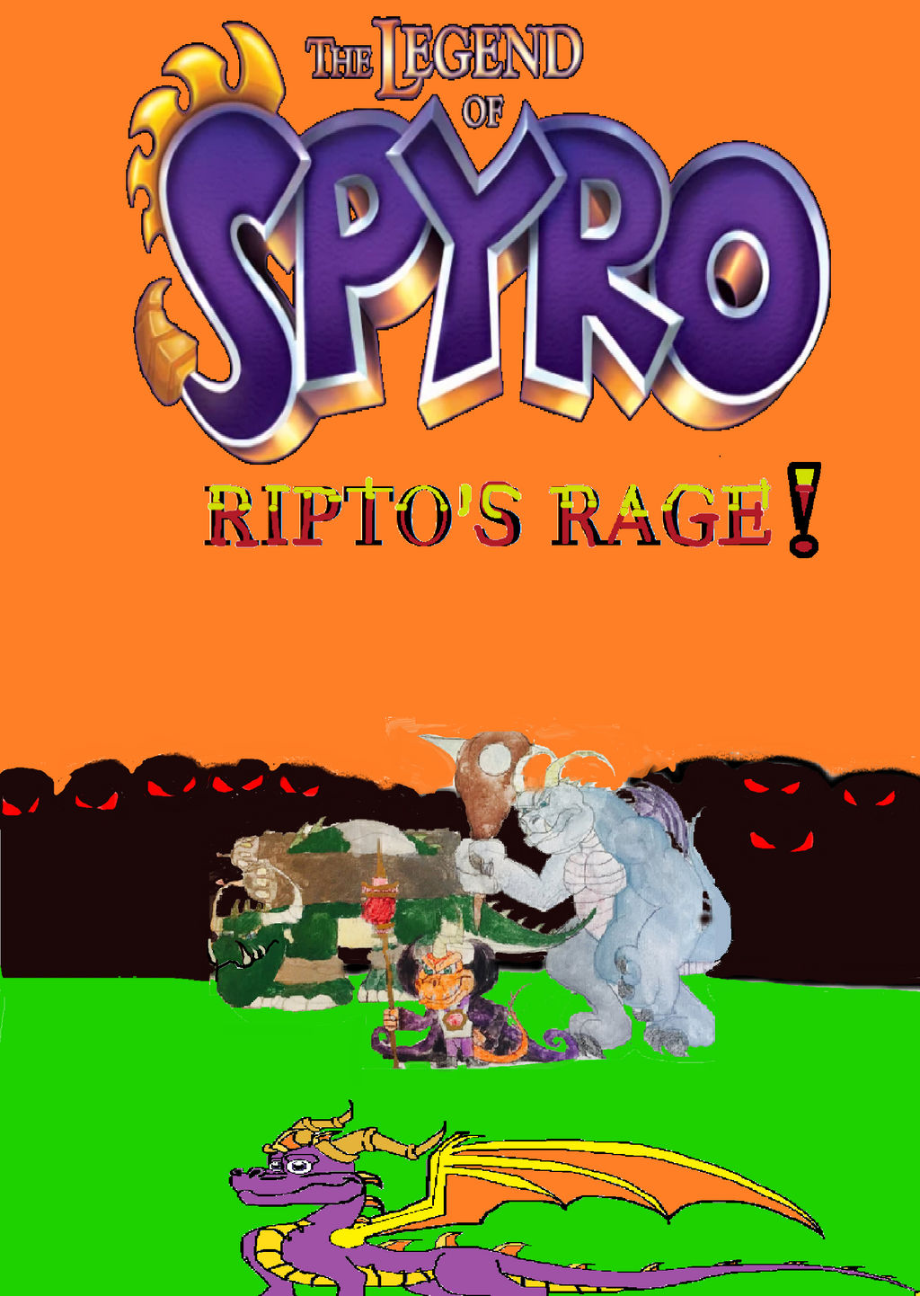 the Legend of Spyro ripto's Rage! Book cover by masonthetrex on DeviantArt