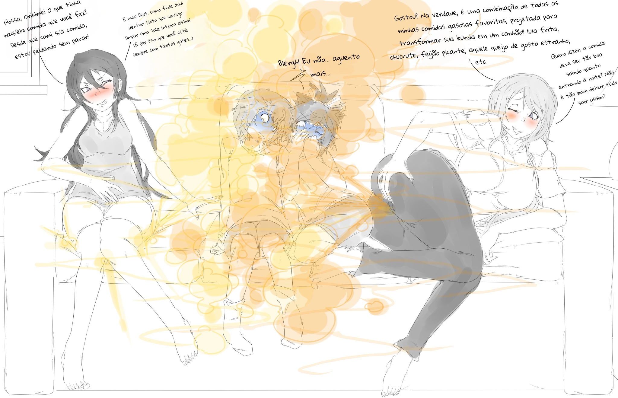 Rukia And Orihime Farting On The Couch By RageGods On DeviantArt rukia-and-orihime-farting-on-the-couch-by-ragegods-on-deviantart