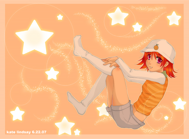 orange sparkles