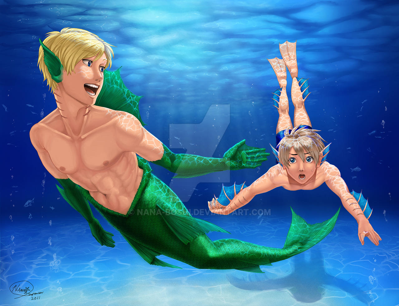 COM Merman Thelan Merboy Efan By Nana Boshi On DeviantArt 