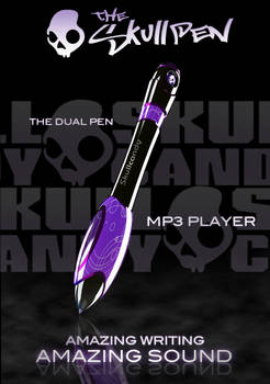 The Skull Pen - Purple
