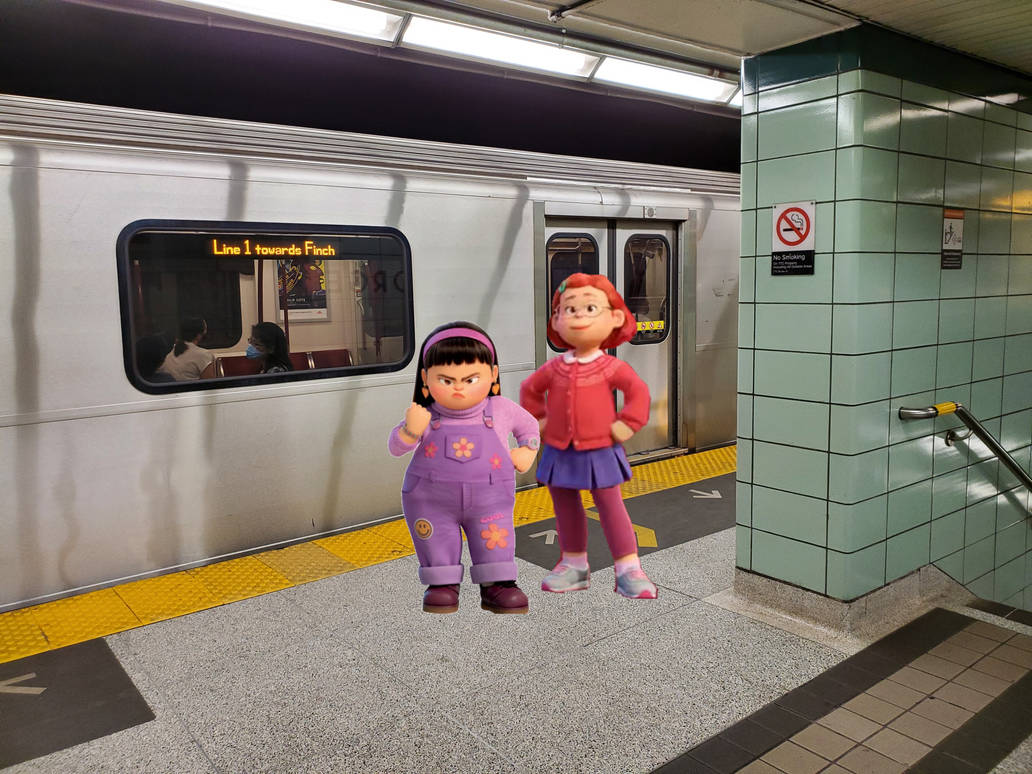 Line One Subway Mei and Abby at St. George Line 1 Subway Platform by weilenmoose on ...
