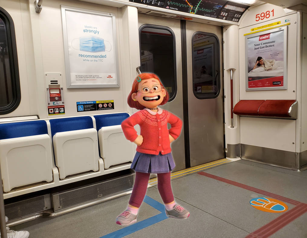 Mei inside a TTC Toronto Rocket Subway Train by weilenmoose on DeviantArt