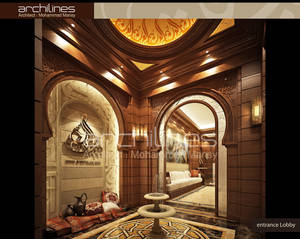Arab House Tours - Entrance Lobby interior design