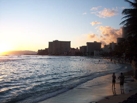 Waikiki Beach - A Sunset