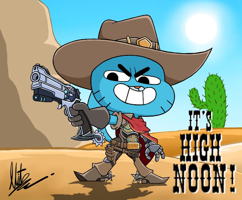 TAWoG x Overwatch: Gumball McCree by RadiumIven on DeviantArt