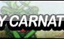 Cagney Carnation Fan Button