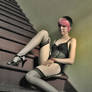 Pin-Up On the Stairs III