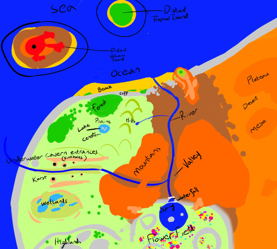 Main Map (Concept Art) Gradient Gallantry by GradientGallantry on ...