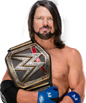 AJ Styles WWE Champion render