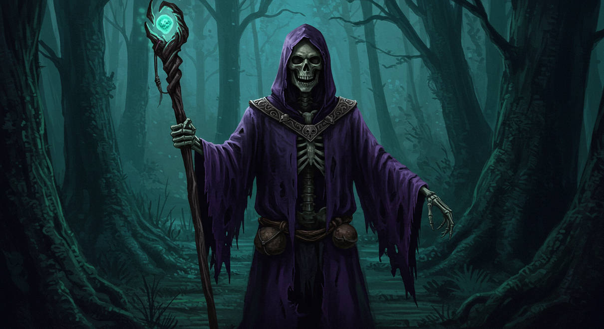 Undead wizard by ThomasBarclay on DeviantArt