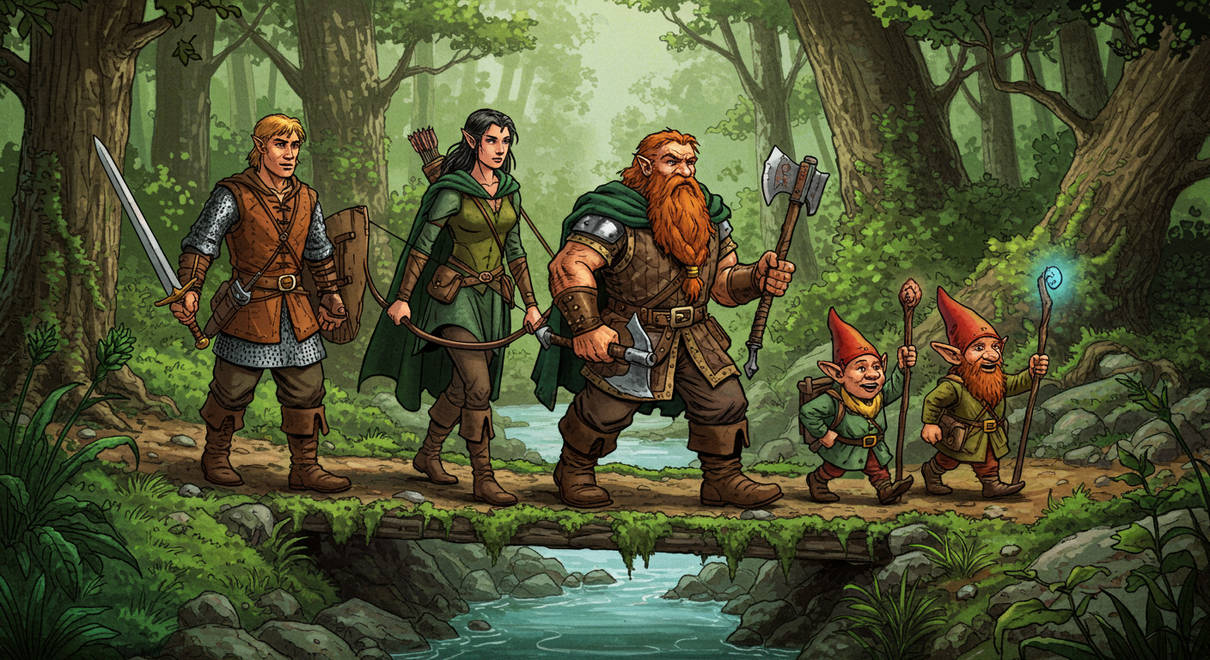 Adventurers Embark On A Quest by ThomasBarclay on DeviantArt