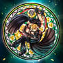 Cloud and Tifa Stained Glass Advent Children