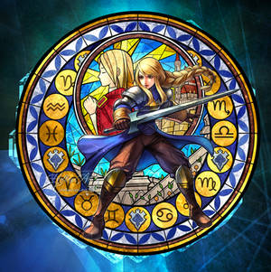 Final Fantasy Tactics Stained Glass Agrias Oaks