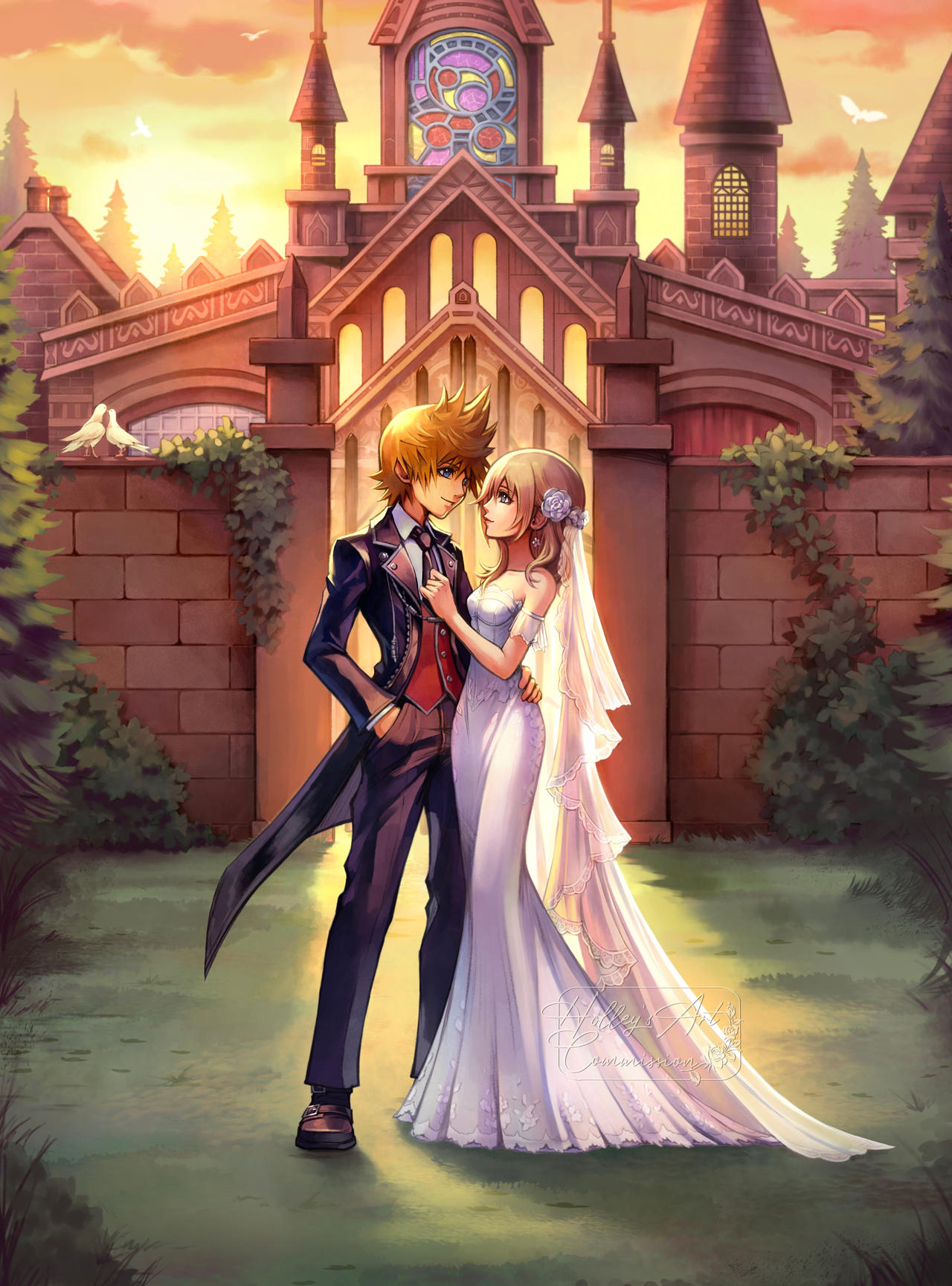 Namine Roxas Roxas and Namine - Acrylic Stand Artwork by HolleysArt on DeviantArt