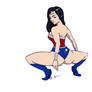 Wonder Woman doin' the Nicki Minaj pose