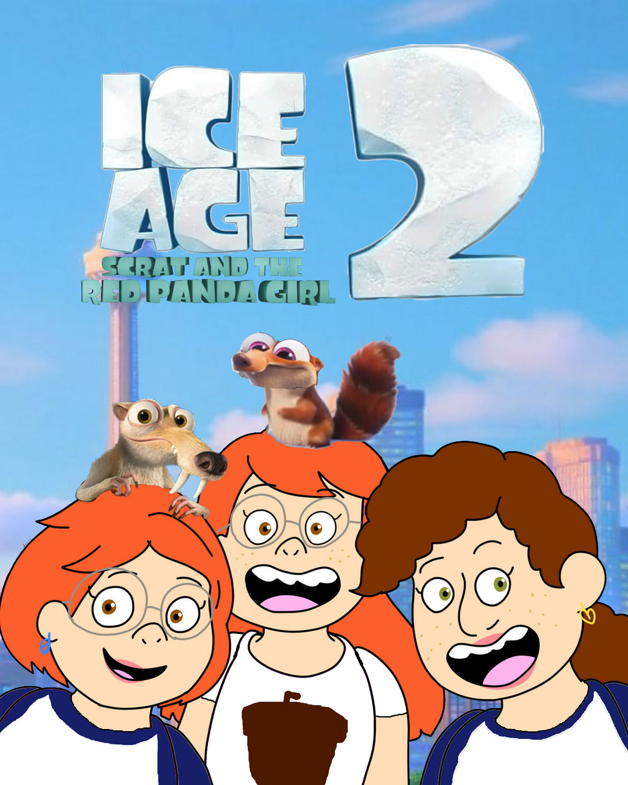 Scrat Poster Ice Age: Scrat and the Red Panda Girl 2 Poster by TheAnimationFan2007 ...