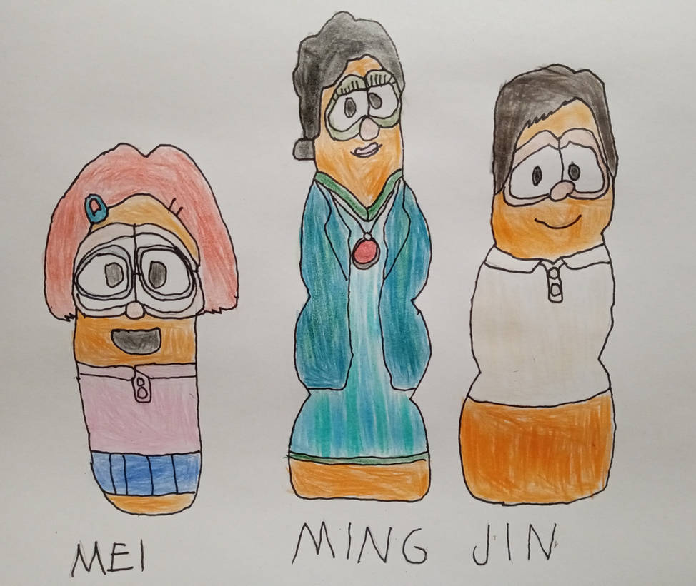 Turning Red Characters as VeggieTales Characters by TheAnimationFan2007 ...