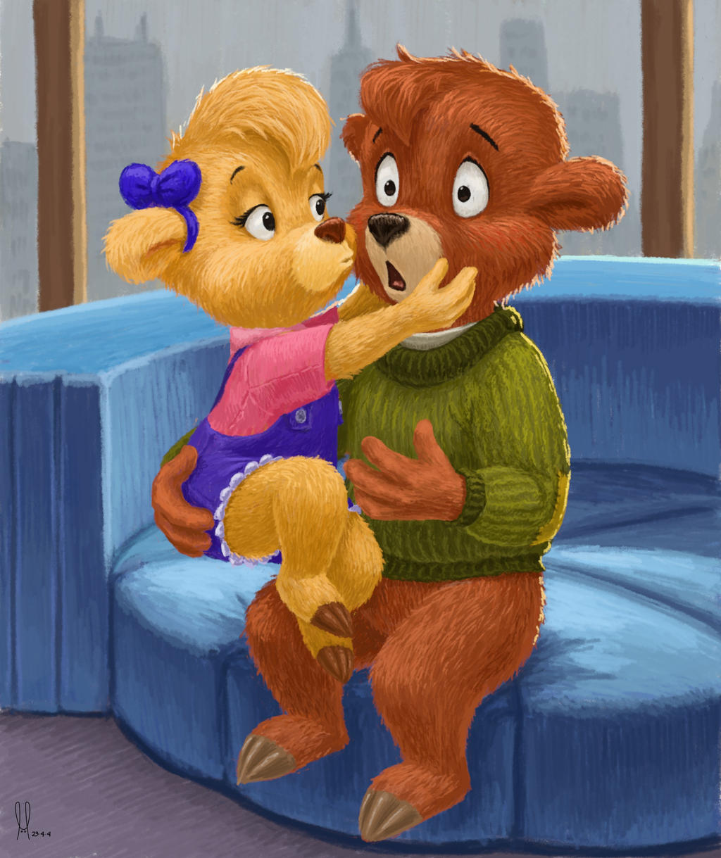 Smoochie Cartoon Smoochy kiss by MisterLuca on DeviantArt