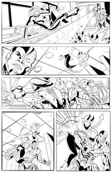 Teen Titans Page 4 Pencils by Shono 1