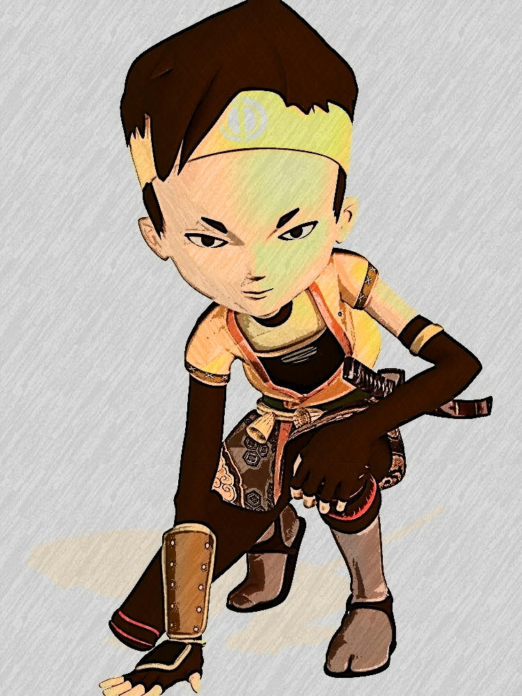 Code Lyoko Ulrich sketch (coloured) by LyokoSamurai on DeviantArt