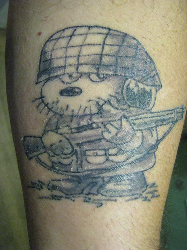 WW2 Snoopy Tattoo