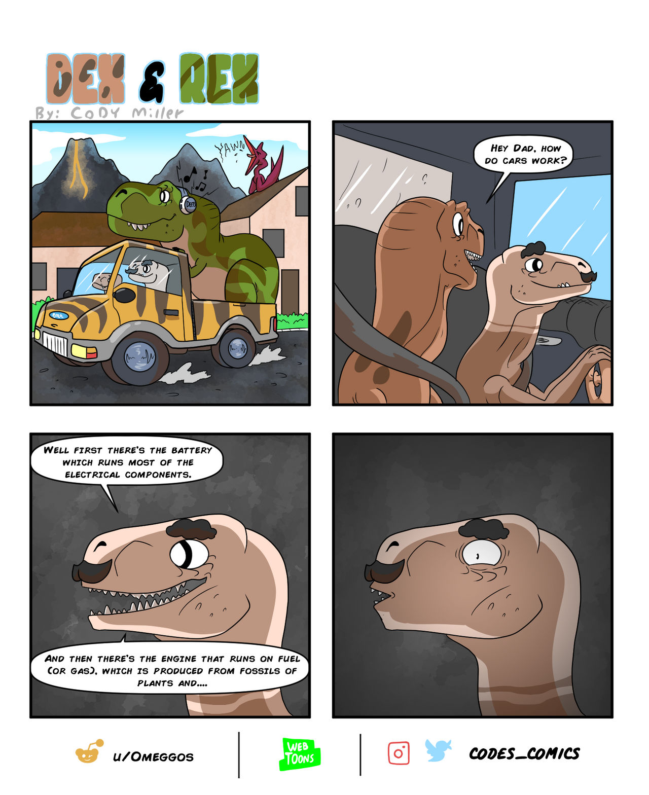 Dex Rex Dex and Rex: Fossil Fuels by CodesComics on DeviantArt