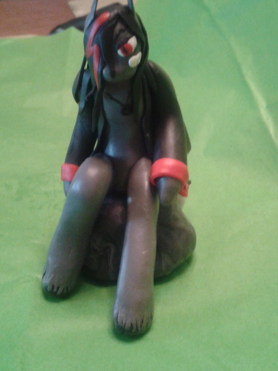 Azel, Sculpey Clay Model, Full Frontal View