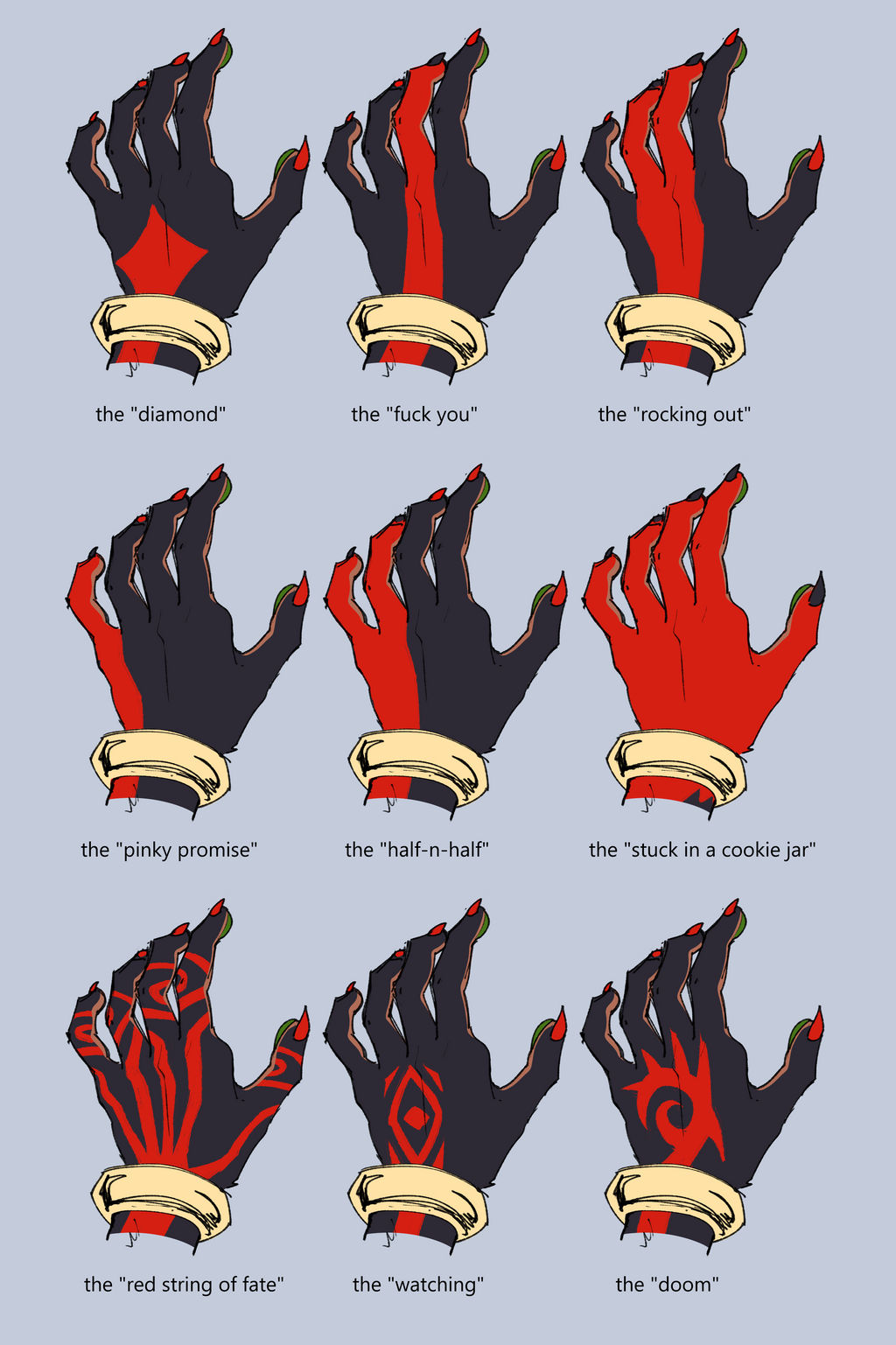 Shadowed Red Hand Shadow Hands by YellowVixen on DeviantArt