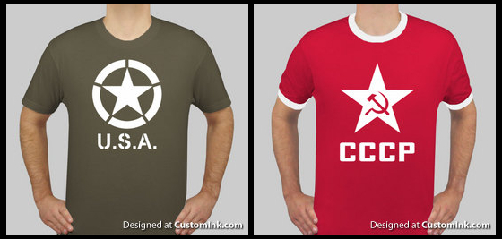 USA and CCCP T-Shirt Designs