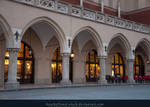 Cloth Hall side view Light in windows by kuschelirmel-stock