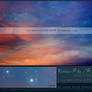 Rainbow Sky With Stars Premade