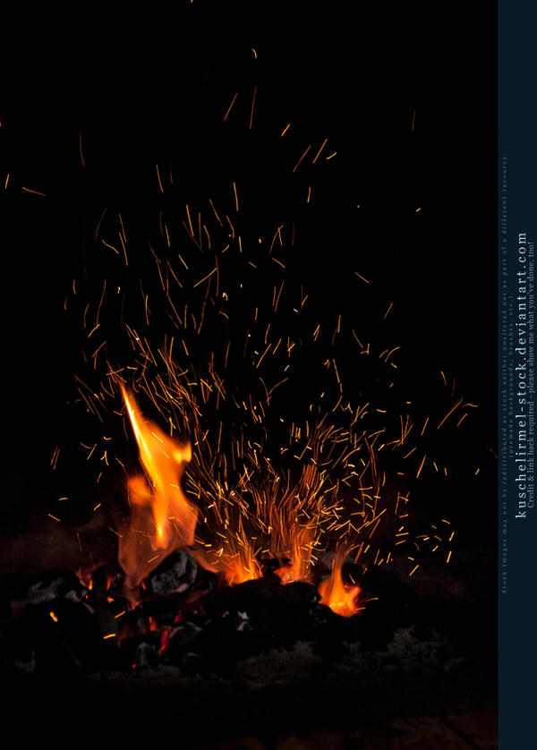 Flames and Sparks 02 by kuschelirmel-stock