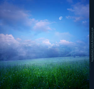 Moon over Meadow Premade by kuschelirmel-stock Moon over Meadow Premade by kuschelirmel-stock
