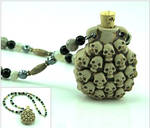 Skull Treasure Vial Necklace by SpiralArtisan