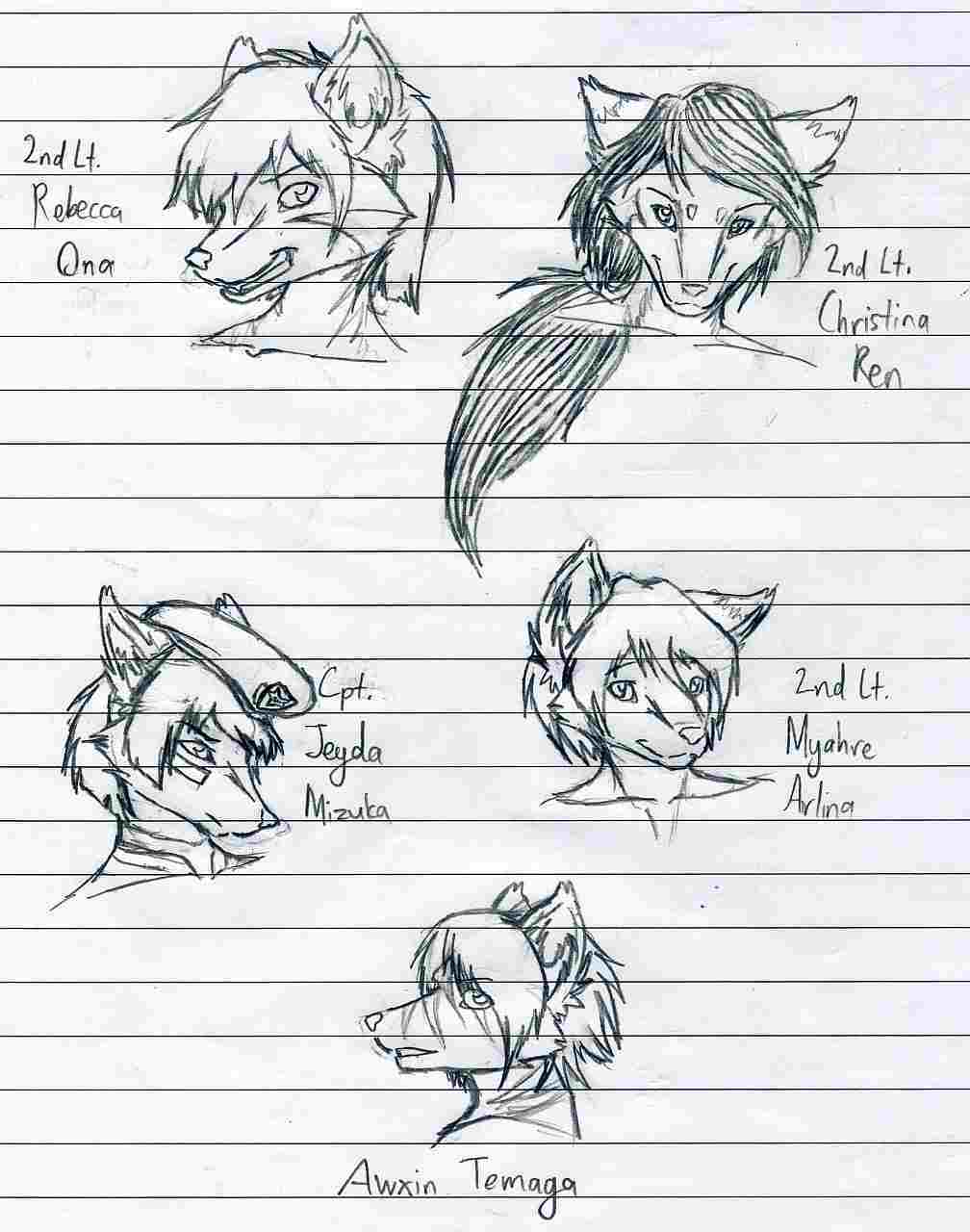 Foxen Heads Sketch 2